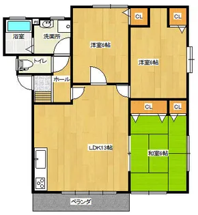 メゾンパンテーラ【1階】の間取り