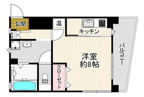 アスティーレ三宮【303号室】の間取り