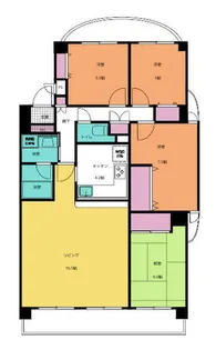 サンシティ竜美ヶ丘Ⅱ【3階】の間取り