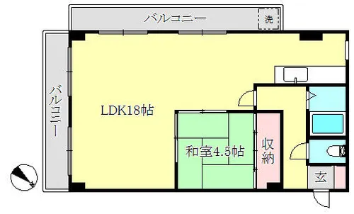 グレイスハイツ御蔵菅原【5階】の間取り