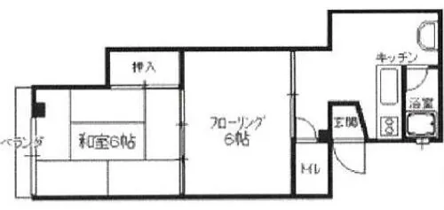 大阪府大阪市住吉区長居1丁目【マンション】の間取り