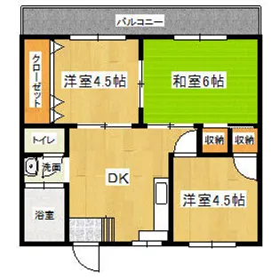 中村ビル【501号室】の間取り