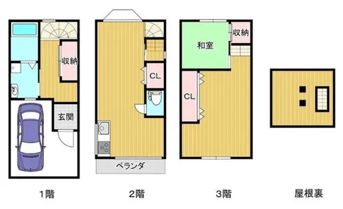 大阪府枚方市交北1丁目【一戸建】の間取り
