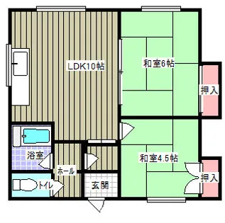 北星ハイツ【102号室】の間取り
