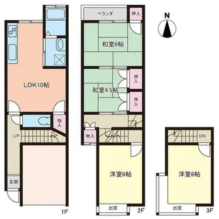 京都府京都市伏見区桃山町丹後【一戸建】の間取り