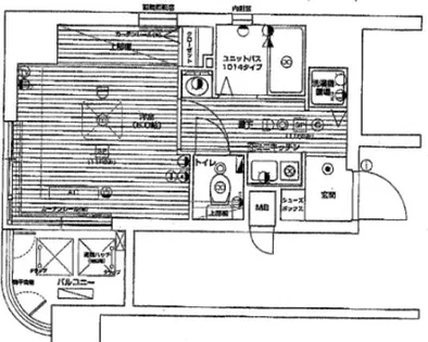 エステムコート神戸・県庁前Ⅱ【4階】の間取り