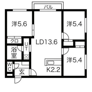 プレミア山の手【2階】の間取り