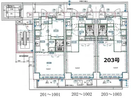 大阪府大阪市淀川区十三本町1丁目【マンション】の間取り