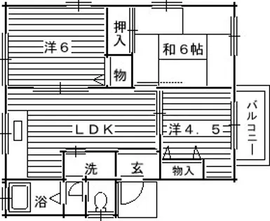 サンフル狭山【103号室】の間取り