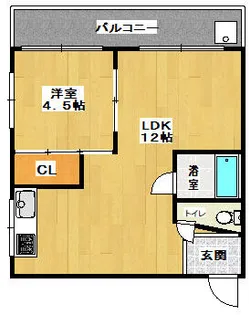 大阪府豊中市螢池西町1丁目【マンション】の間取り