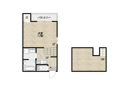 Clavisみなと【102号室】の間取り