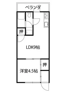 兵庫県神戸市長田区高取山町2丁目【アパート】の間取り