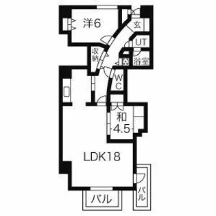 カ・ドーロ ムロガ【5B号室】の間取り