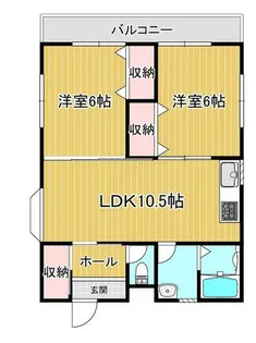 福岡県北九州市八幡西区東折尾町【アパート】の間取り