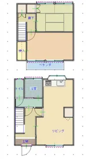 新町コーポⅡ【2-5号室】の間取り
