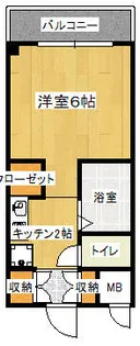 大阪府大阪市浪速区恵美須西2丁目【マンション】の間取り