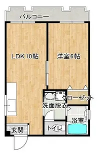 大阪府大阪市浪速区日本橋東1丁目【マンション】の間取り