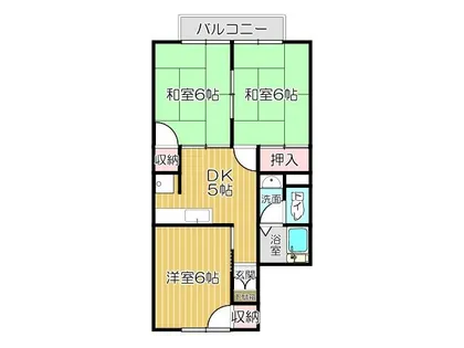 グランディール松寿山【2階】の間取り