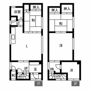 北海道札幌市南区川沿六条2丁目【一戸建】の間取り