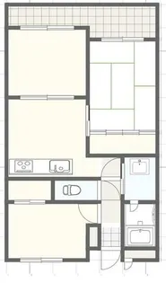 メゾンいなり【3階】の間取り