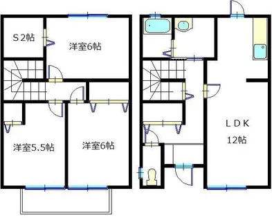 前田メゾネット【C号室】の間取り
