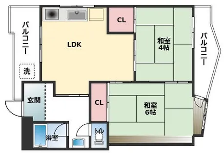 大阪府大阪市北区同心1丁目【マンション】の間取り