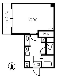 ガルフタワー【5階】の間取り