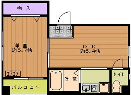 兵庫県芦屋市宮川町【マンション】の間取り