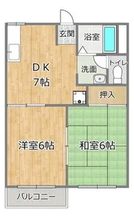 兵庫県小野市王子町【アパート】の間取り