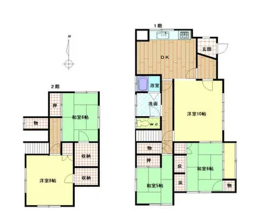 福岡県遠賀郡遠賀町大字今古賀【一戸建】の間取り