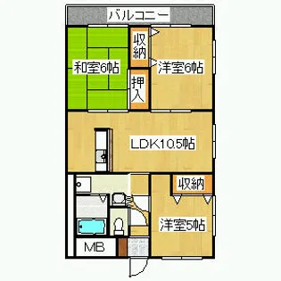 兵庫県宝塚市光明町【マンション】の間取り