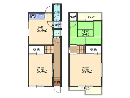 大阪府枚方市宮之阪3丁目【一戸建】の間取り