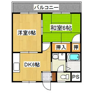 兵庫県伊丹市稲野町8丁目【マンション】の間取り