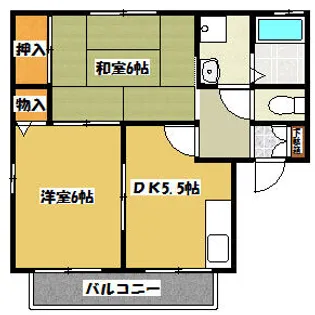 大阪府門真市常盤町【アパート】の間取り