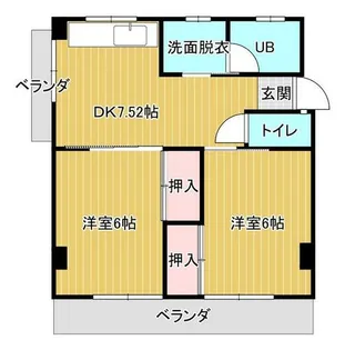 愛知県蒲郡市宝町【マンション】の間取り