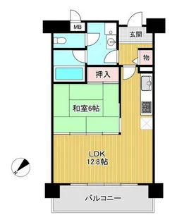 琵琶湖アーバンリゾートⅠ番館【10階】の間取り