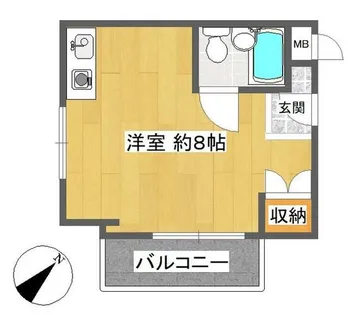 大阪府豊中市桜の町1丁目【マンション】の間取り