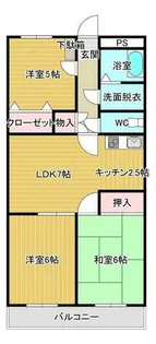 兵庫県丹波篠山市大沢2丁目【マンション】の間取り