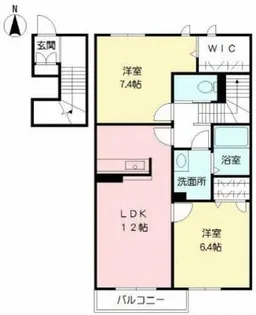 福岡県豊前市大字宇島【アパート】の間取り