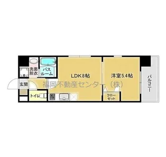 福岡県福岡市博多区博多駅南2丁目【マンション】の間取り