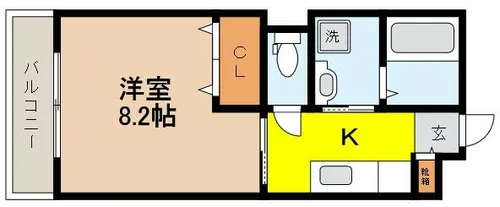 スリージェ参番館【1階】の間取り