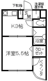兵庫県加古川市平岡町高畑【マンション】の間取り