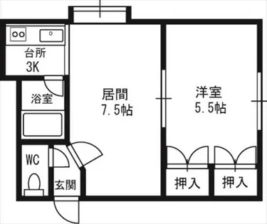 シャトレ本町【205号室】の間取り