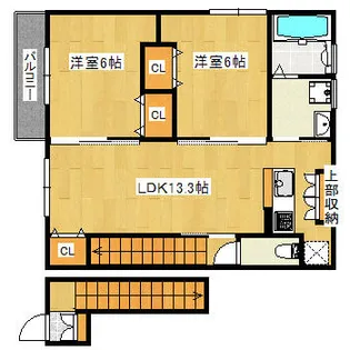 兵庫県宝塚市末成町【アパート】の間取り