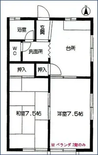 ロイヤルヴィレッジ【1階】の間取り