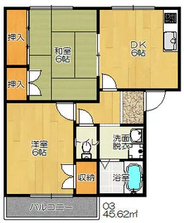 グリーンハイツ2【2階】の間取り
