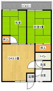 山下マンション【101号室】の間取り