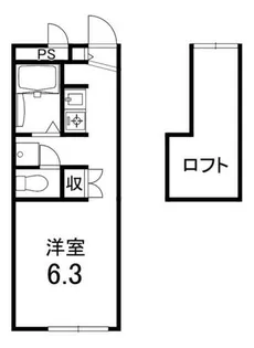 京都府京都市伏見区羽束師菱川町【アパート】の間取り