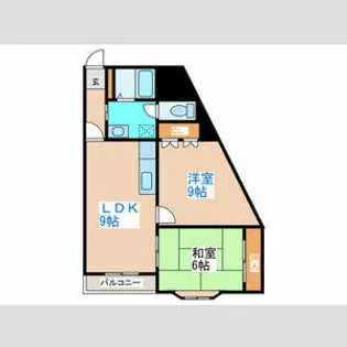 ウィスタリア八軒【4階】の間取り