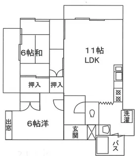第二コーキュービル【3階】の間取り